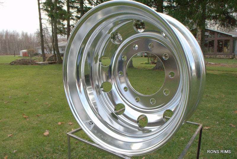 Aluminum HD Truck Trailer Wheel Rims - Dually, 10 Lug, Alcoa Style