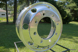 19.5x6.75 ACCURIDE Medium Duty Hub Pilot Semi-Polished Both Sides Truck Wheel - 8 on 275mm - rons-rims-inc